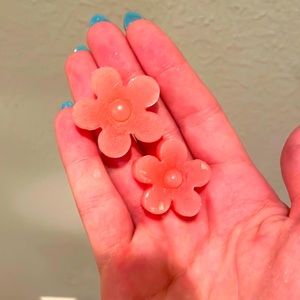 wax flower candle decoration
